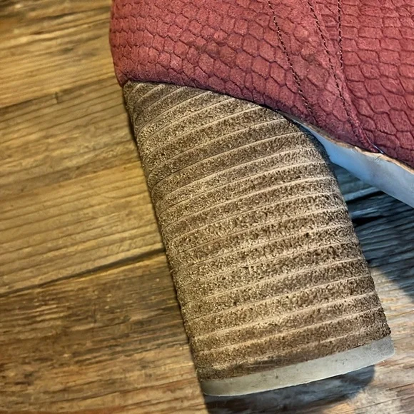 Jeffrey Campbell Oath Suede Croc Ankle Boots - Picture 6 of 14